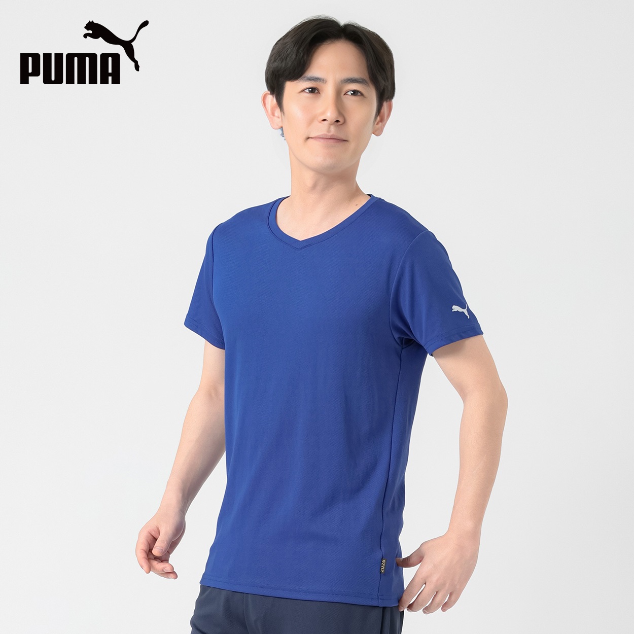 PUMA(プーマ) PUMA接触冷感ハニカムメッシュショートスリーブシャツ メンズ(アオ-LL)