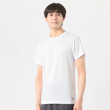 リカサポ メッシュ半袖丸首Tシャツ メンズ