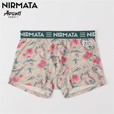 NIRMATA×AVANTI コラボ ボクサーパンツ サーフ メンズ(グレー-M)