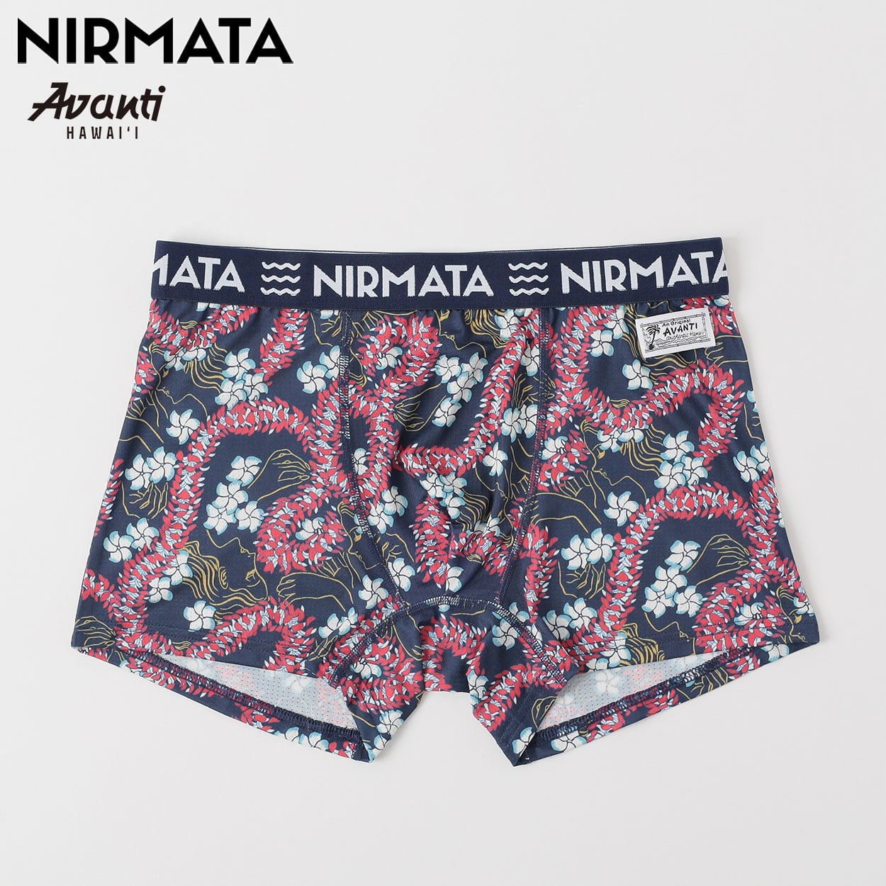 NIRMATA×AVANTI コラボ ボクサーパンツ フラワー メンズ(コイアオ-L)