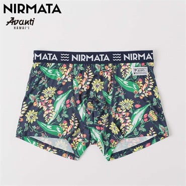 NIRMATA×AVANTI コラボ ボクサーパンツ ボタニカル メンズ(コイアオ-M)