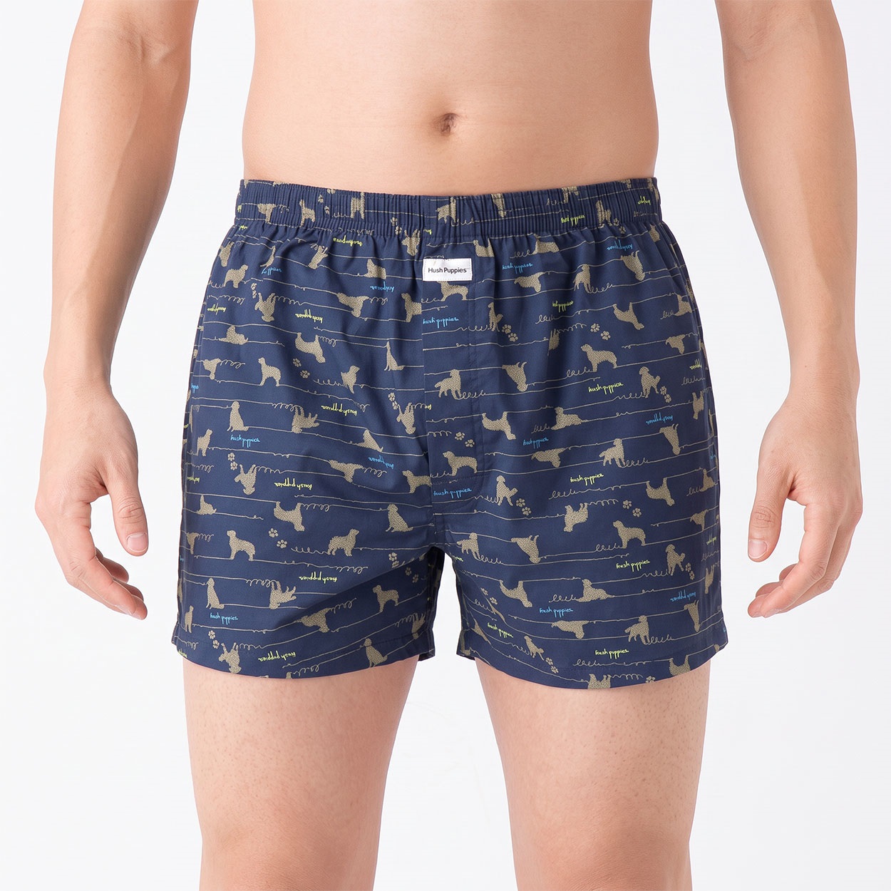 Hush Puppies(ハッシュパピー) テガキフウトランクス(前あき） メンズ(コイアオ-M)