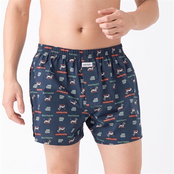 Hush Puppies(ハッシュパピー) スケボードッグトランクス(前あき） メンズ(コイアオ-M)