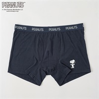 PEANUTS ボクサーブリーフ 前開き スヌーピー柄 メンズ(コイアオ-M)