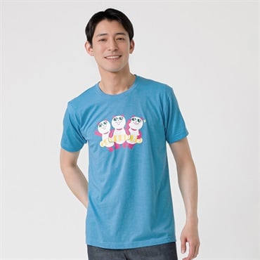 ナツパンダ 半袖クルーネックＴシャツ ３人組 メンズ