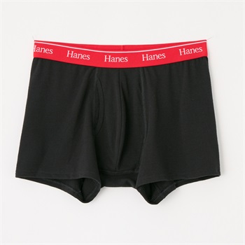 Hanes COTTON MESH ボクサーブリーフ メンズ(アカ-M)