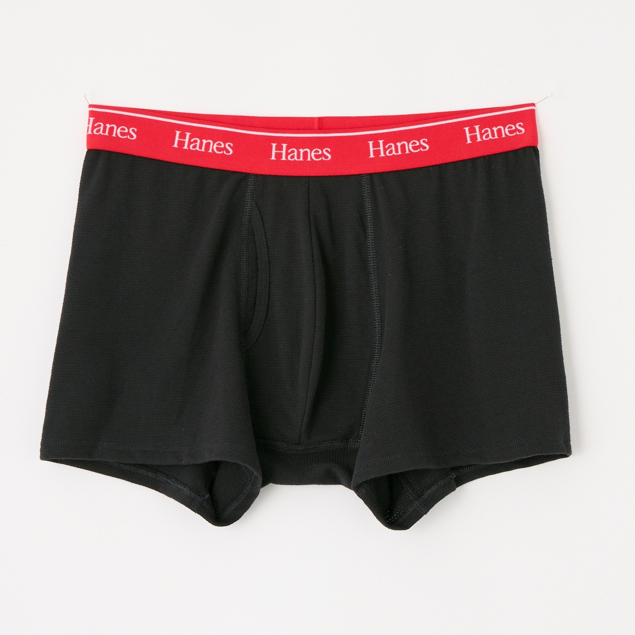 Hanes COTTON MESH ボクサーブリーフ メンズ(アカ-LL)