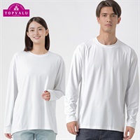 EXセリアント×SAVING THE PLANET by KATHARINE HAMNETT 長袖クルーTシャツ トップバリュ CELLIANT(セリアント)(シロ-S)