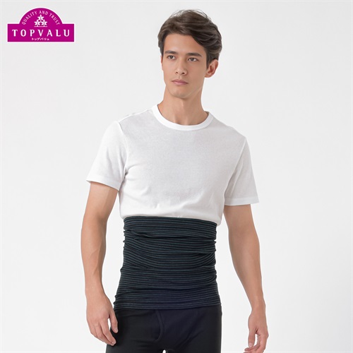 WARM コットンブレンド  ウエストウォーマー メンズ トップバリュ PEACE FIT(ピースフィット)(Ａクロ-M-L)