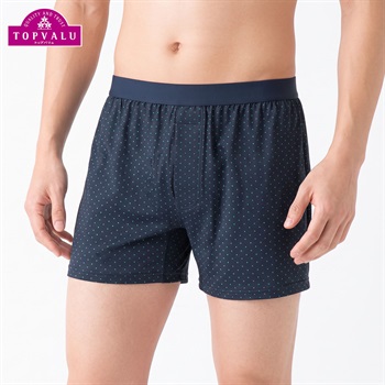 SilkyFACTドット柄トランクス（前あき） メンズ トップバリュ PEACE FIT(ピースフィット) (hk)(Ａコイアオ-M)
