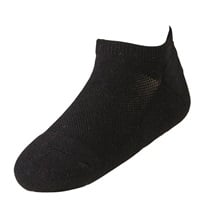 底パイルスニーカー丈ソックス メンズ(クロ-25-27CM)