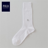 POLO BRITISH COUNTRY SPIRIT クルーリブソックス メンズ(シロ-25-27CM)