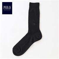 POLO BRITISH COUNTRY SPIRIT クルーリブソックス メンズ(クロ-25-27CM)