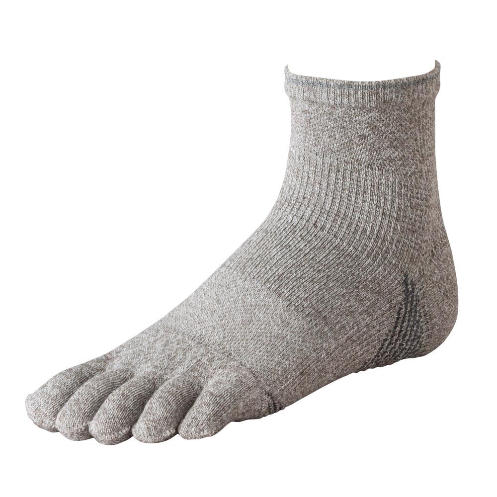 5本指ショート丈サポートソックス足底パイル メンズ トップバリュ BODY