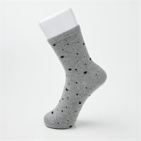 SAVING THE PLANET by KATHARINE HAMNETT ハーフ丈ドット柄ソックス メンズ(グレー-25-27CM)