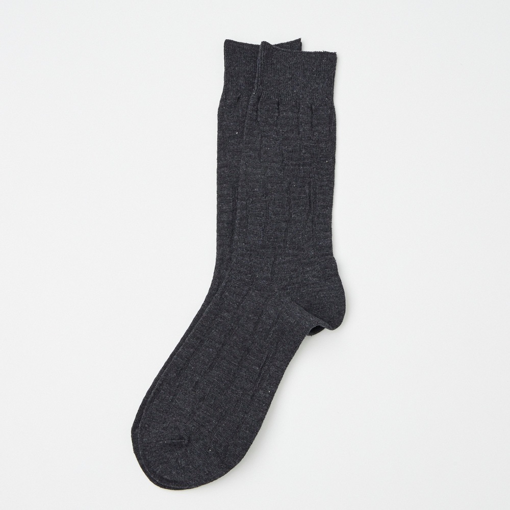 SAVING THE PLANET by KATHARINE HAMNETT クルー丈タイル柄ソックス メンズ(チャコ－ルグレ－-25-27CM)
