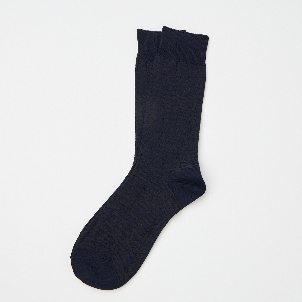 SAVING THE PLANET by KATHARINE HAMNETT クルー丈タイル柄ソックス メンズ(コイアオ-25-27CM)