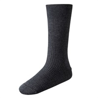 リブクルーソックス メンズ(チャコ－ルグレ－-25-27CM)