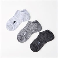 adidas(アディダス) 補強スニーカー丈ソックス3足組 メンズ(モノトーン-24-26CM)