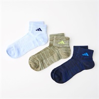 adidas(アディダス) 補強ショート丈ソックス3足組 メンズ(セットカラー-24-26CM)