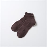 NIRMATA BASIC ロゴ刺繍総パイルショートソックス メンズ(チャ-25-27CM)