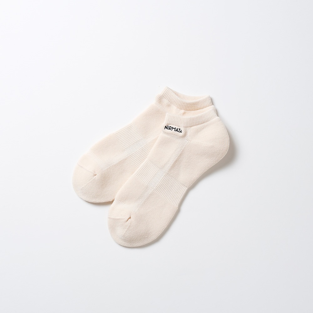 NIRMATA BASIC ロゴ刺繍総パイルスニーカーソックス メンズ(オフ-25-27CM)