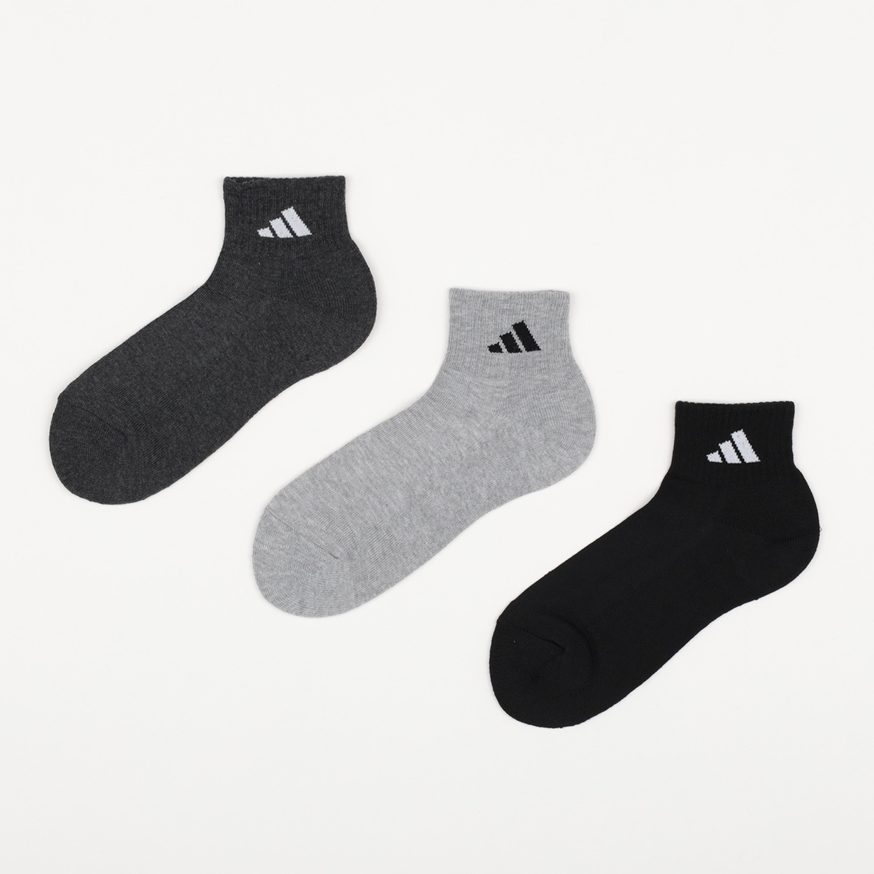 adidas(アディダス) 消臭加工底パイルショート丈ソックス3足組 メンズ