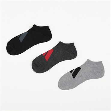 adidas(アディダス) 消臭加工スニーカー丈ソックス3足組 メンズ