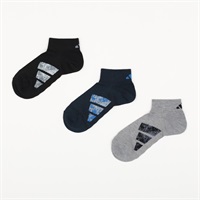 adidas(アディダス) 足底メッシュスニーカー丈ソックス3足組 メンズ(モノトーン-24-26CM)