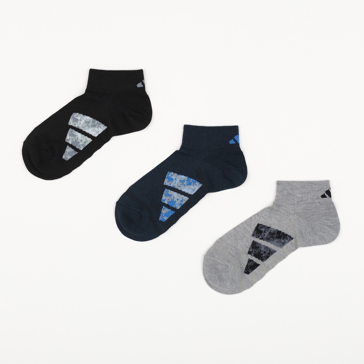 adidas(アディダス) 足底メッシュスニーカー丈ソックス3足組 メンズ(モノトーン-26-28CM)