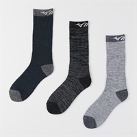 mizuno(ミズノ) パイル クルー丈ソックス3足組 メンズ | イオン