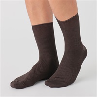 SAVING THE PLANET by KATHARINE HAMNETT ハーフ丈ワッフル編みソックス メンズ(チャ-25-27CM)