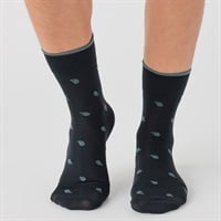 SAVING THE PLANET by KATHARINE HAMNETT ハーフ丈総柄ソックス メンズ(コイアオ-25-27CM)