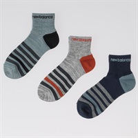 new balance(ニューバランス) 甲ライン ショート丈ソックス 3足組 メンズ(セットアソートA-24-26CM)