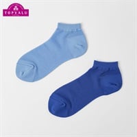 総メッシュ編みスニーカー丈ソックス 2足組 メンズ トップバリュ PEACE FIT(ピースフィット)(ソノタ１-25-27CM)