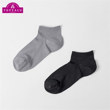 接触冷感スニーカー丈ソックス 2足組 メンズ トップバリュ PEACE FIT(ピースフィット)
