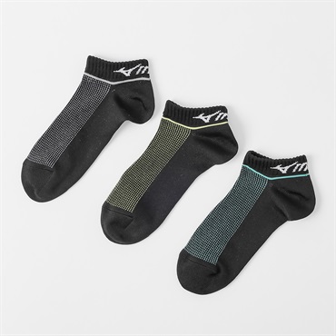 mizuno(ミズノ) 甲メッシュ７．５ｃｍ丈ソックス３足組  メンズ(ソノタ１-24-26CM)