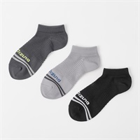mizuno(ミズノ) オールメッシュ７．５ｃｍ丈ソックス３足組  メンズ(ソノタ１-24-26CM)