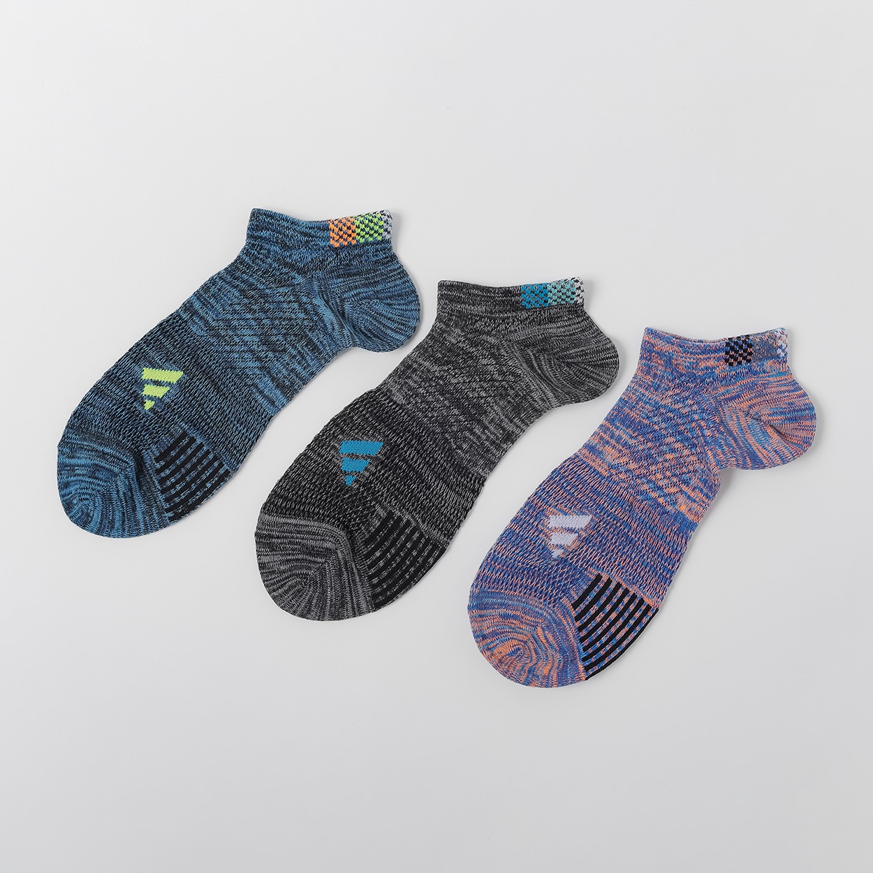adidas(アディダス) スニーカー丈スーパーメッシュソックス 3足組 メンズ(コミ-24-26CM)