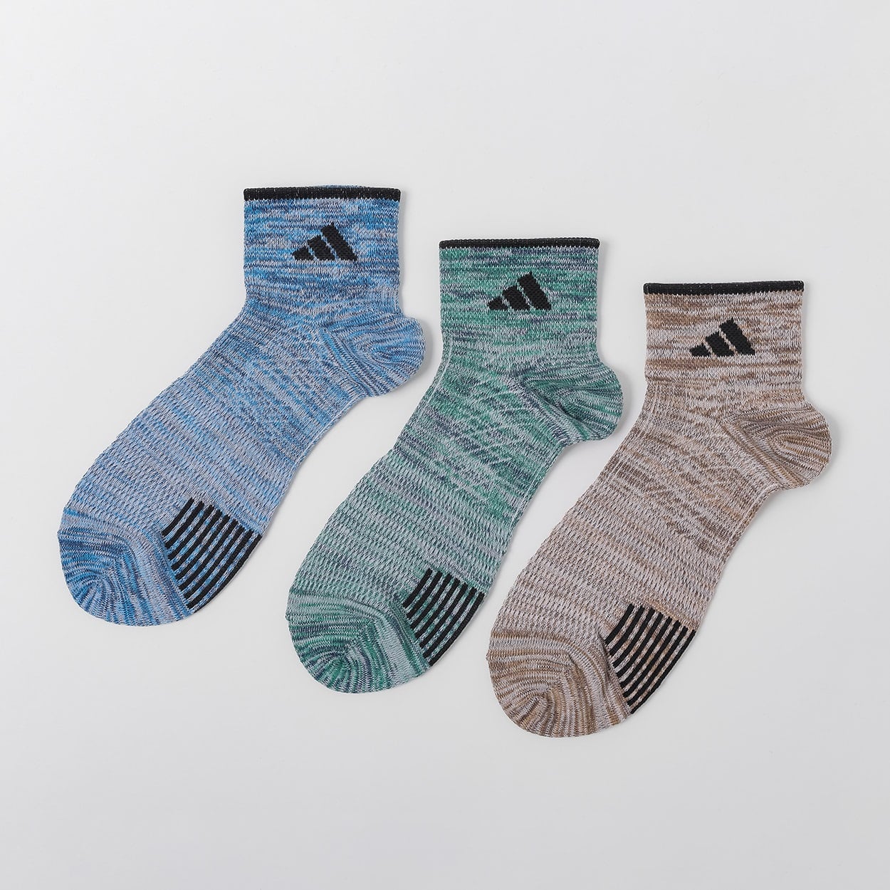 adidas(アディダス) ショート丈スーパーメッシュソックス 3足組 メンズ(コミ-24-26CM)