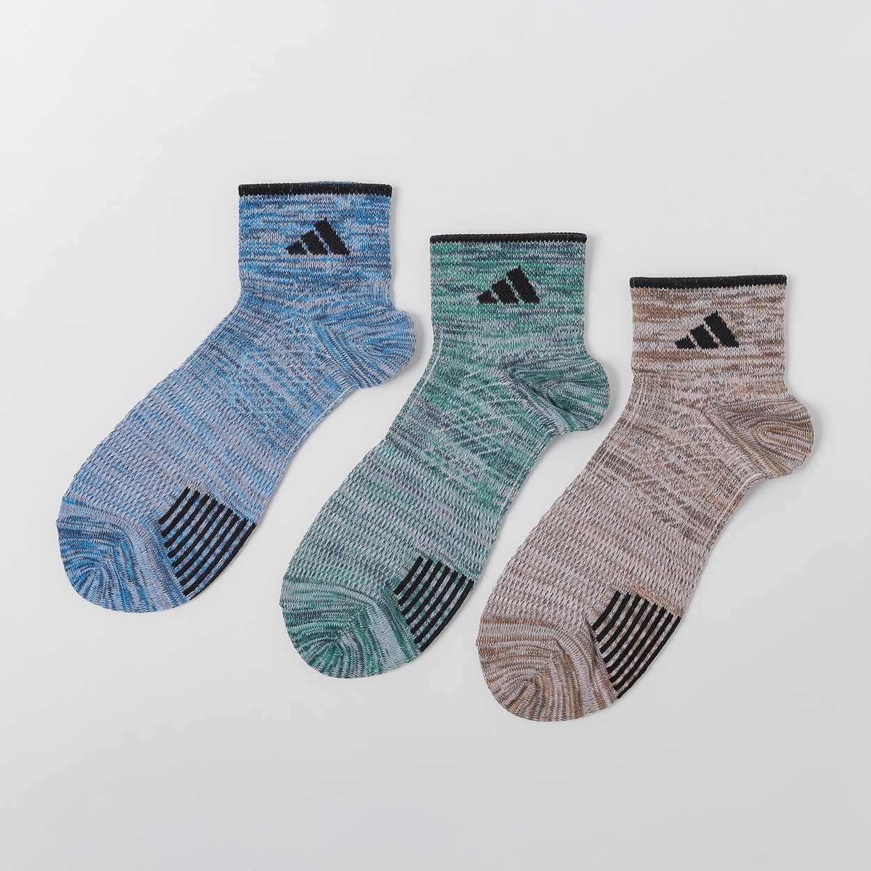 adidas(アディダス) ショート丈スーパーメッシュソックス 3足組 メンズ(コミ-26-28CM)