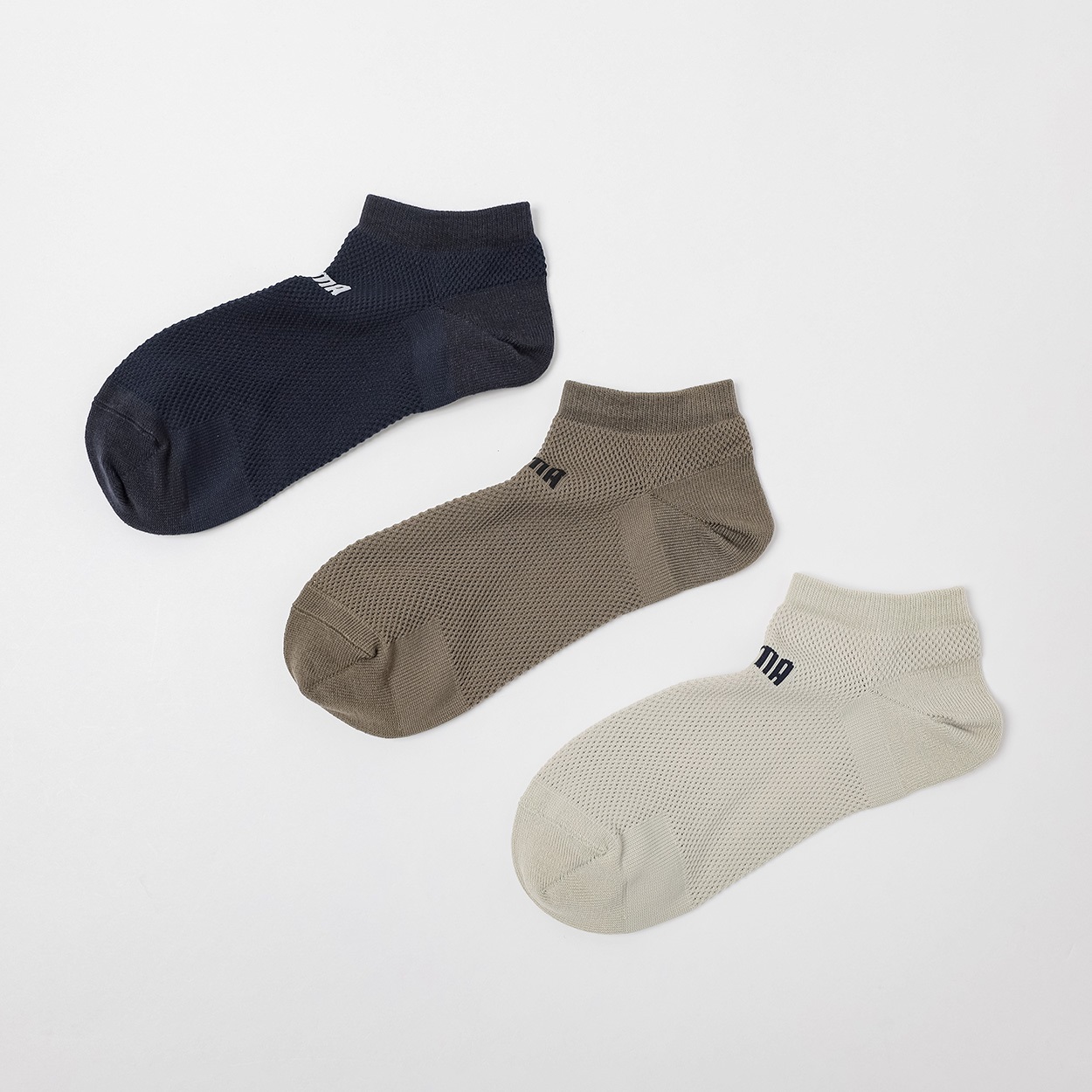 PUMA(プーマ) メッシュ編みスニーカー丈ソックス3足組 メンズ 
