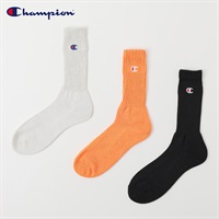 Champion(チャンピオン) リブ編みクルー丈ソックス 3足組 メンズ(アソートセットD-25-27CM)