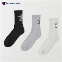 Champion(チャンピオン) バックロゴクルー丈ソックス 3足組 メンズ(セットアソートA-25-27CM)