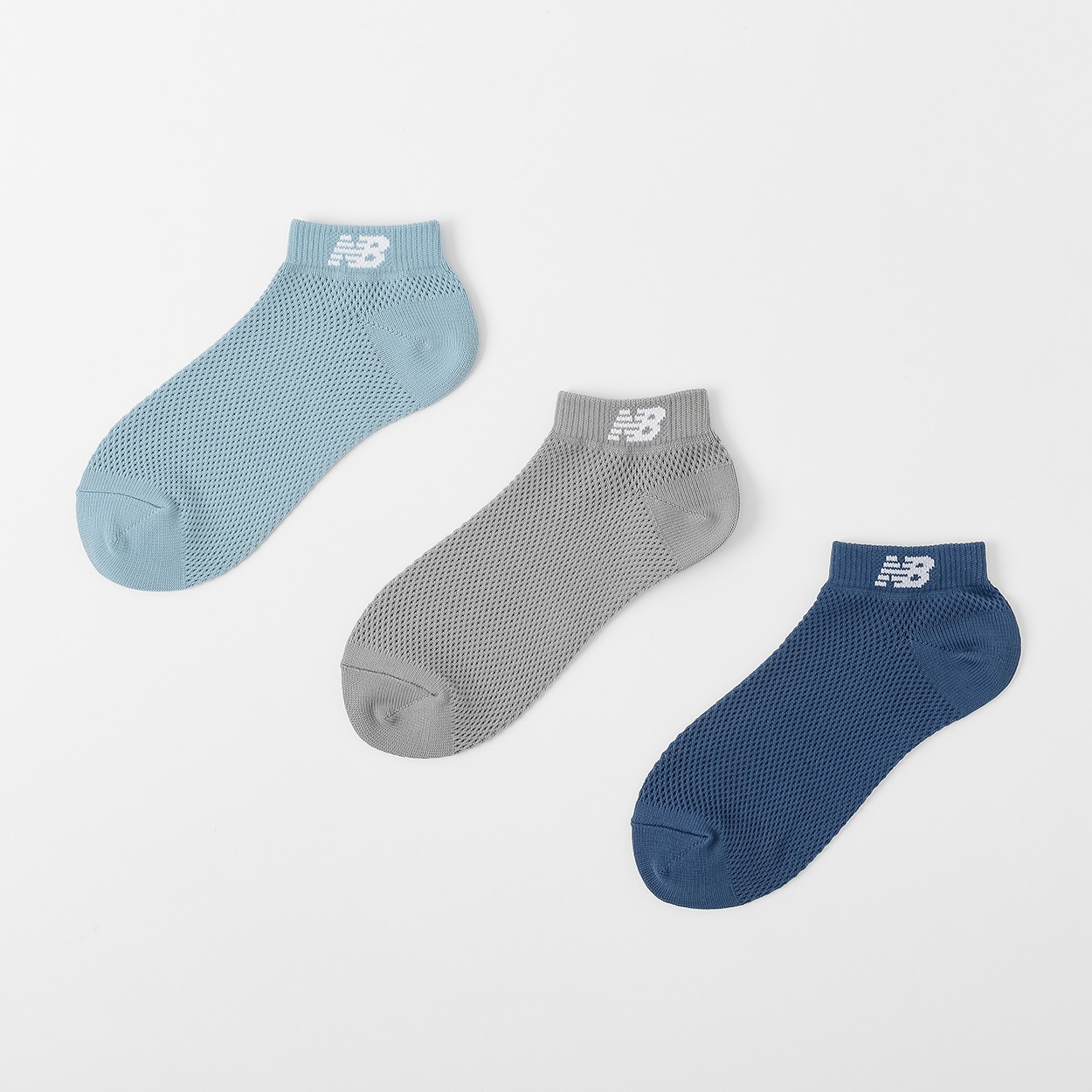 new balance(ニューバランス) ビッグメッシュスニーカー丈ソックス 3足
