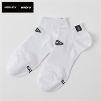 NIRMATA×umbroコラボソックス ストライプスニーカー丈 メンズ(シロ-25-27CM)