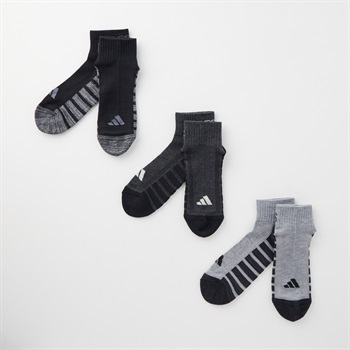 adidas(アディダス) 足底凸凹パイルショート丈ソックス3足組 メンズ(モノトーン-24-26CM)