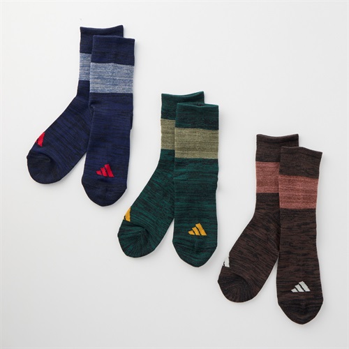 adidas(アディダス) 足首パイルハーフ丈ソックス3足組 メンズ