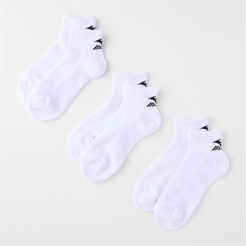 mizuno(ミズノ) 丈夫10cm丈足底パイルソックス 3足組 メンズ