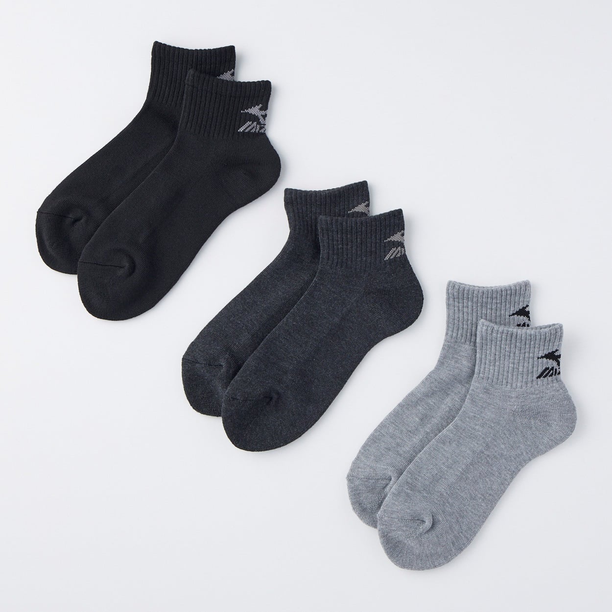 mizuno(ミズノ) 丈夫10cm丈足底パイルソックス 3足組 メンズ(コミ-26-28CM)